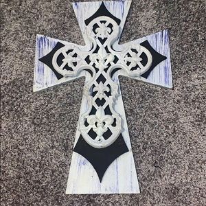 Black and white cross